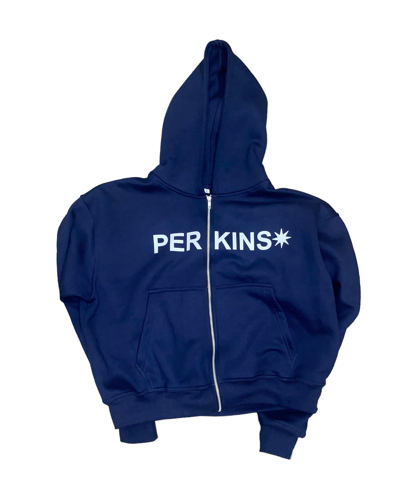 Perkins Navy Blue Zip-Up